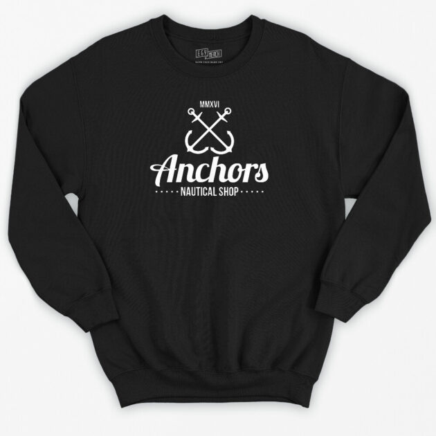 anchors white - Classic Sweatshirt