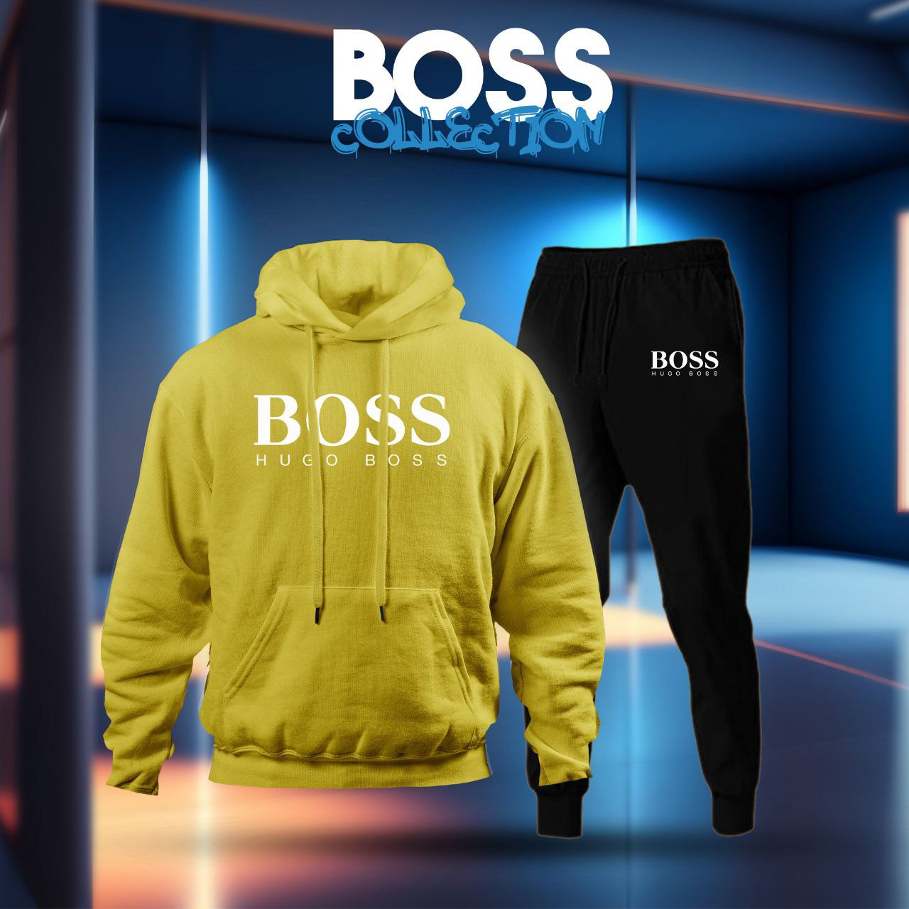 HUGO-BOSS-Tracksuit-yellow